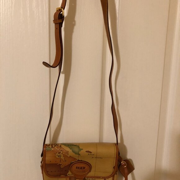 MAP PRINT COLLECTION CROSS BODY PURSE - Picture 4 of 5